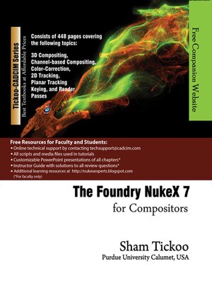 cover image of The Foundry NukeX 7 for Compositors